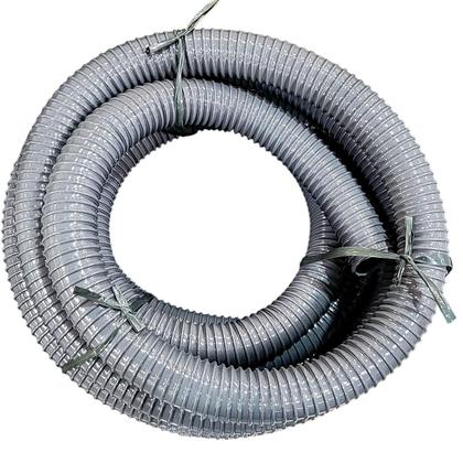 Imagem de Rolo de 10 Metros Mangueira Espiral Duto Sucção Vácuo Ar Cinza 1.1/4 Londribor
