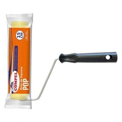 Imagem de Rolo De Espuma Compel 15Cm - Kit C/12 Pecas