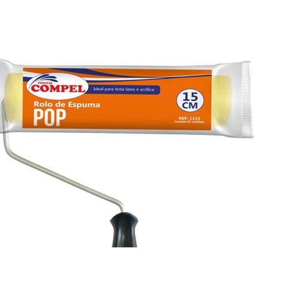 Imagem de Rolo De Espuma Compel 15Cm - Kit C/12 Pecas
