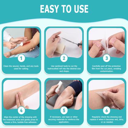 Imagem de Rolo de hidrocolóide para tratamento de feridas Suphan 5cm x 5m