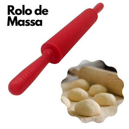 Imagem de Rolo De Massa Silicone Giratório Antiaderente Macarrão Pizza Padeiro Antiaderente