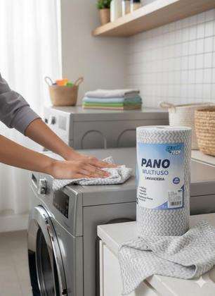 Imagem de Rolo de Pano Multiuso Lavanderia 200 Folhas