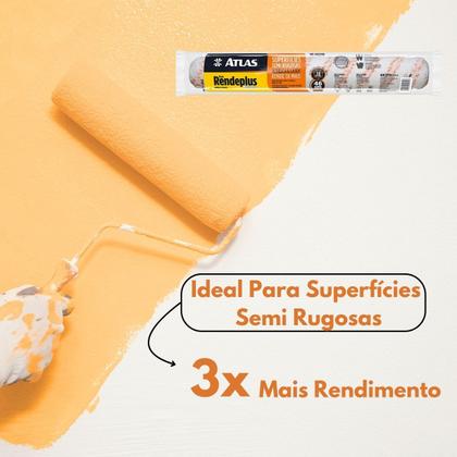 Imagem de Rolo de Pintura 46cm com Garfo Duplo Atlas Profissional