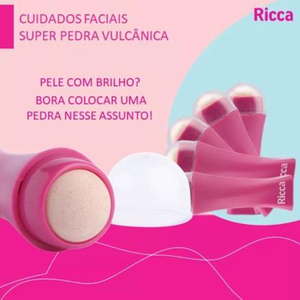 Imagem de Rolo Facial Super Pedra Vulcânica Rolinho Roso Antioleosidade Ricca