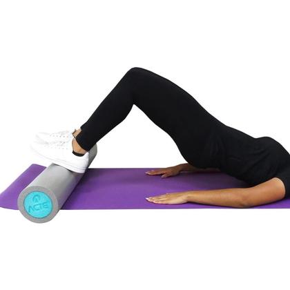 Imagem de Rolo Para Exercícios de Liberação Miofascial 90cm x 15cm Cinza/Verde T61-V Acte Sports