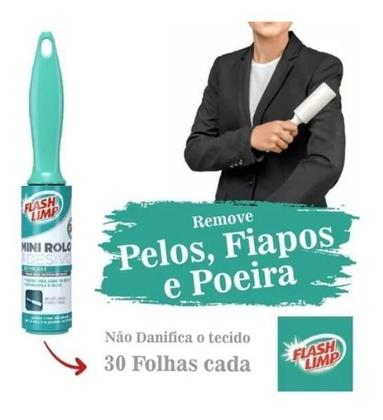 Imagem de Rolo Rolinho Adesivo Tira Pelo Roupa Sofá C/ 2 Refil