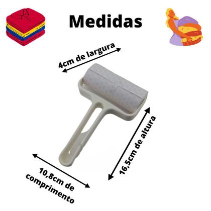 Imagem de Rolo Tira Pelos Roupas Sofás Adesivo Removedor Com Refil