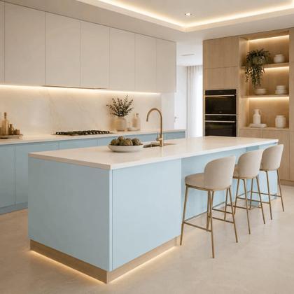 Imagem de Rolo Vinil Adesivo Silvermax Fosco Azul Glacial 0,61x10m