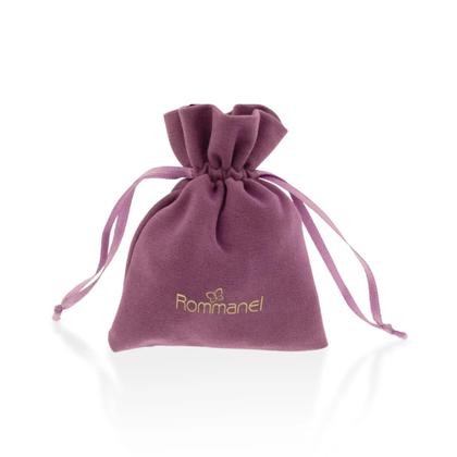 Imagem de Rommanel 527407 Kit Argolas Retangular Primeiro Segundo Terceiro Furo Banhado A Ouro 18k