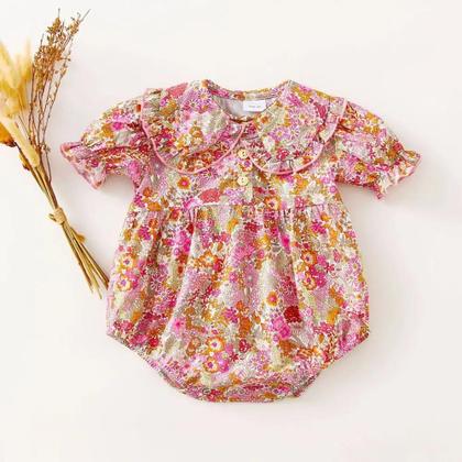 Imagem de Romper de Algodão e Linho para Menina (3 a 24 Meses) - Traje de Princesa para o Verão