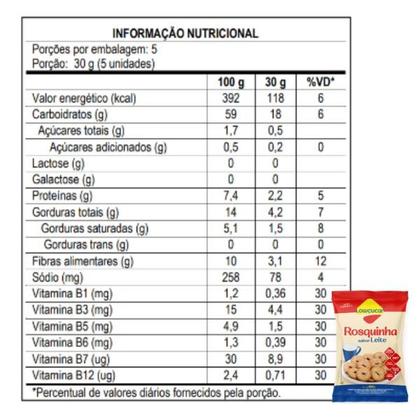 Imagem de Rosquinha Sabor Leite Zero Adição De Açúcares Lowçucar 150G