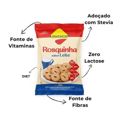Imagem de Rosquinha Sabor Leite Zero Adição De Açúcares Lowçucar 150G