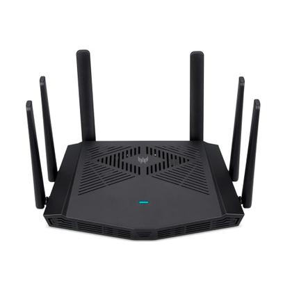 Imagem de Roteador Acer Predator Connect W6x, AX6000, 4804 Mbps, Wi-Fi 6, 6 Antenas, Preto - A53