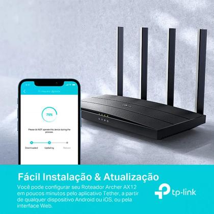Imagem de Roteador Ax1500 Wi-fi 6 Tp-link Archer Ax12, Dual Band