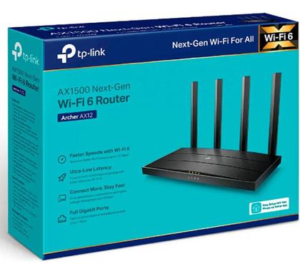 Imagem de Roteador Ax1500 Wi-fi 6 Tp-link Archer Ax12, Dual Band