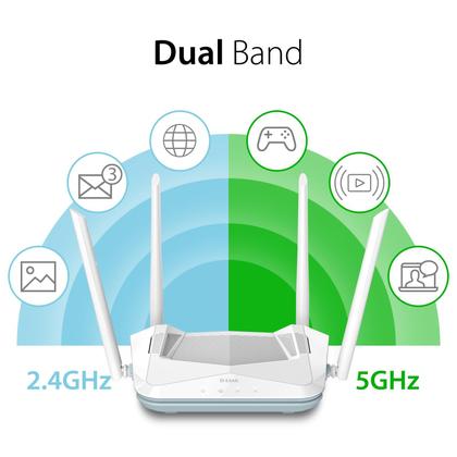 Imagem de Roteador D-Link Eagle Pro Ai WiFi 6 Smart AX1800 para jogos