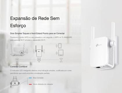 Imagem de Roteador Extensor Access Point Sinal Wi-Fi TPLink WA855RE - Wi-Fi Amplo e Forte