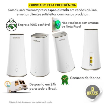 Imagem de Roteador Extensor Wi-Fi 6 MESH Qi5 IH3000 Intelbras