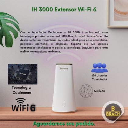 Imagem de Roteador Extensor Wi-Fi 6 MESH Qi5 IH3000 Intelbras