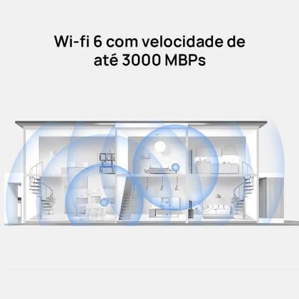 Imagem de Roteador Huawei Mesh 3 Wi-Fi 6 Plus 3000Mbps 2 Torres Ws8100