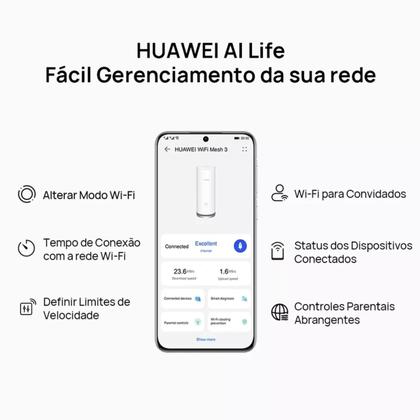Imagem de Roteador Huawei Mesh 3 Wifi 6 Plus 3000 Mbps Ws8100 2 Torres
