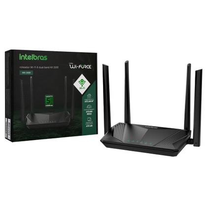 Imagem de Roteador Intelbras Wifi 6 Dual Band AX1500 1500MBPS Giga 2,4/5GHZ W6-1500