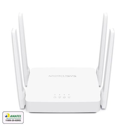 Imagem de Roteador Mercusys Wireless Dual Band AC1200 2,4/5GHz 4 Antenas Fixas