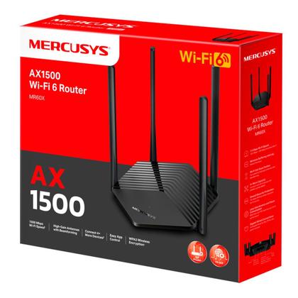 Imagem de Roteador Mercusys Wireless MR60X WI-FI 6 AX1500 MR60X