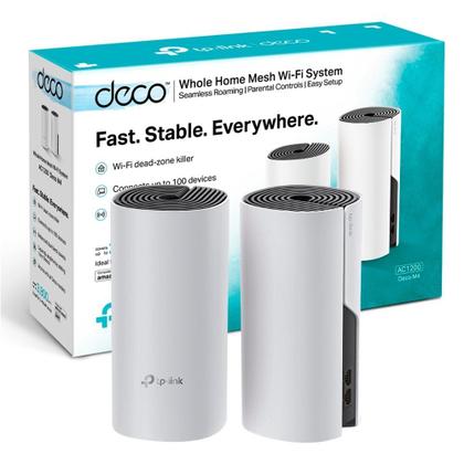 Roteador Mesh Tp-Link Deco M4, AC1200, Gigabit, Dual Band, 2
