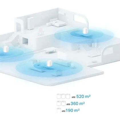 Imagem de Roteador Mesh TP-Link Deco X10, Wi-Fi 6, AX1500, Dual-Band, 2 Portas Gigabit, Branco, Kit com 3 Unidades - Deco X10(3-pack)(BR)