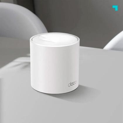 Imagem de Roteador Mesh TP-Link Deco X10, Wi-Fi 6, AX1500, Dual-Band, 2 Portas Gigabit, Branco, Kit com 3 Unidades - Deco X10(3-pack)(BR)