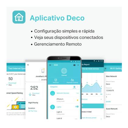 Imagem de Roteador Mesh Wifi 5 Gigabit Dual Band AC1900 DECO S7 TP Link