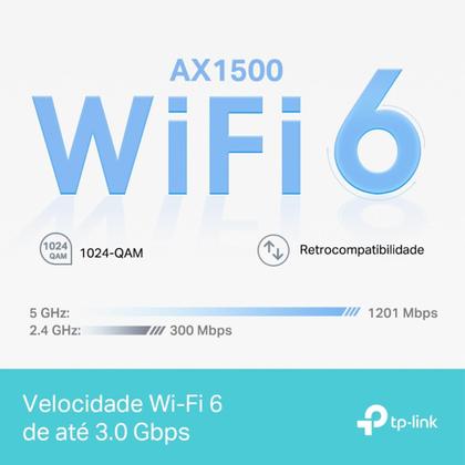 Imagem de Roteador Mesh Wifi 6 Deco X10 IA Dual Band Gigabit Ax1500 TP Link