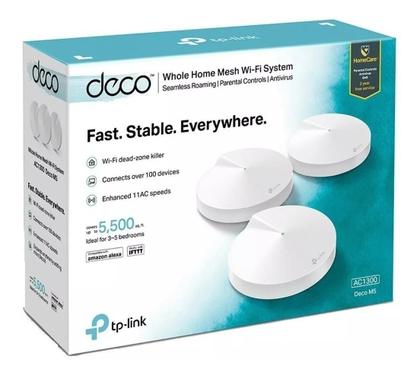 Imagem de Roteador + Repetidor AC1300 Deco M5 Sistema Mesh WiFi em Toda a Casa CX 3 UN
