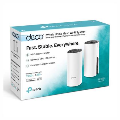 Imagem de Roteador Sem Fio TP-Link Deco M4 Whole-Home AC1200 - 2 Unidades