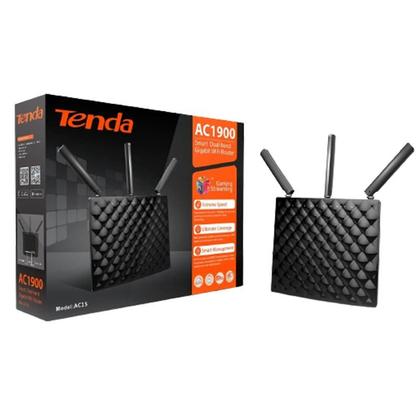 Imagem de Roteador Tenda AC15 AC1900 Dual Band Gigabit WiFi 5 com 3 Antenas