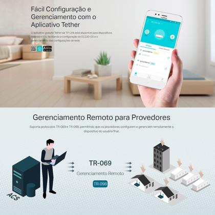 Imagem de Roteador TP-LINK AC1200 Archer EC220-G5 Wireless Dual Band com Portas Gigabit Antenas Longo Alcance
