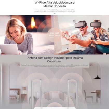 Imagem de Roteador TP-LINK AC1200 Archer EC220-G5 Wireless Dual Band com Portas Gigabit Antenas Longo Alcance