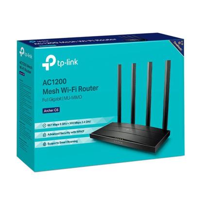 Imagem de Roteador TP-Link Archer C6 V3, AC1200, , Wireless Dual Band, 4x Antenas,  - TPN0254 - TP LINK