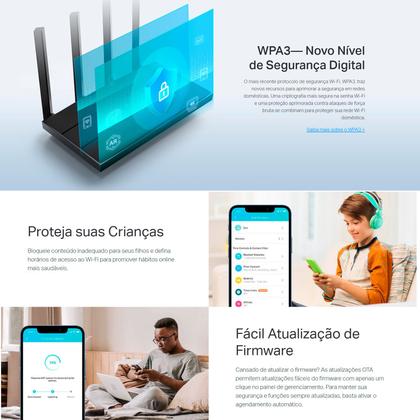 Imagem de Roteador TP-Link AX12 WI-FI 6 AX1500 Tecnologia EasyMesh