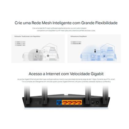 Imagem de Roteador TP-Link AX3000 XX530v wifi 6 Mesh Dual Band Bivolt