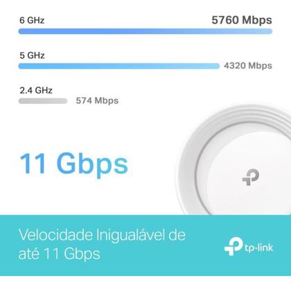 Imagem de Roteador Tp-Link Deco Be65 Wi-Fi 7 Tri-Band Be11000 2.5Gbps