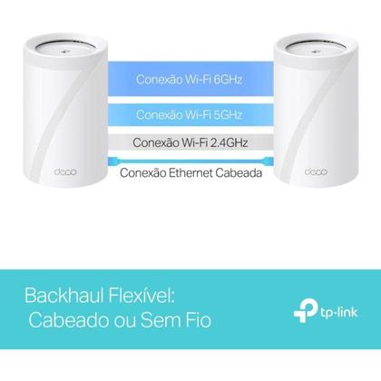 Imagem de Roteador Tp-Link Deco Be65 Wi-Fi 7 Tri-Band Be11000 2.5Gbps