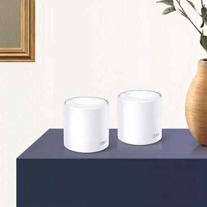 Imagem de Roteador TP-Link Deco Mesh X20 Wi-Fi 6, AX1800, 5 GHz, WAN/LAN Gigabit, 2 Antenas Internas, 2 Peças, Branco - DECO X20(2-PACK)