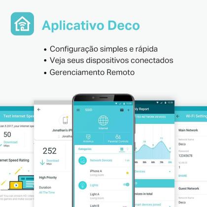 Imagem de Roteador Tp-Link Mesh Deco S7 3 Unidades Wi-Fi 5 Gigabit