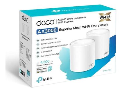 Imagem de Roteador Tplink Deco X50 Mesh Wifi 6 Ax3000 2 Unidades Bivolt