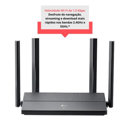 Imagem de Roteador Wi-Fi 6 Gigabit Dual Band AX1500 EX141(BR) EasyMesh Tp-Link - 032000372