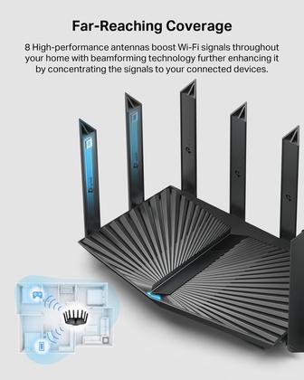 Imagem de Roteador Wi-Fi 6 TP-Link Archer AX80 AX6000 - 2,5 Gbps WAN/LAN