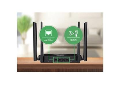 Imagem de Roteador Wi Fi Intelbras Ate 400 Mega Internet 10/100/1000 Potente Quebra Parede