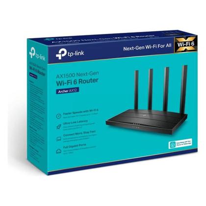 Imagem de Roteador WiFi 6 AX1500 DualBand Archer AX12